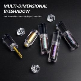 MAKI YIKA Glitter Liquid Eyeshadow Chameleon Metallic Eyeshadow MultiColor Shifting Long Lasting Multichrome Holographic Eye Topper Glitters (6 Aurora) MAKI YIKA Glitter Liquid Eyeshadow Chameleon Metallic Eyeshadow MultiColor Shifting Long Lasting Multichrome Holographic Eye Topper Glitters (6 Aurora)