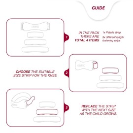 KARM Kids Knee Brace Strap - Osgood Schlatter Knee Brace Youth for Kids, Child - Patellar Tendon Support Patella Band for Pain, Sports, Basketball with 3 Length Adjustable Straps (Single, Black)