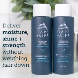 Oars + Alps Men\'s Sulfate Free Hair Shampoo and Conditioner Set, Infused with Kelp and Algae Extracts, Fresh Ocean Splash, 12 Fl Oz Each Oars + Alps Men\'s Sulfate Free Hair Shampoo and Conditioner Set, Infused with Kelp and Algae Extracts, Fresh Ocean Splash, 12 Fl Oz Each