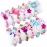 G.C 12 Pcs Girls Bracelets Jewelry for Kids Cute Unicorn Mermaid Animal Pendant Colorful Wooden Beaded Bracelets Princess Pretend Play Gifts for Toddlers