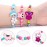 G.C 12 Pcs Girls Bracelets Jewelry for Kids Cute Unicorn Mermaid Animal Pendant Colorful Wooden Beaded Bracelets Princess Pretend Play Gifts for Toddlers