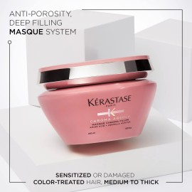 KRASTASE Chroma Absolute Anti-Porosity Deep-Filling Hair Mask for Damaged Color-Treated Hair, Strengthens and Hydrates with Lactic Acid, Chroma Filler, 6.8 Fl Oz KRASTASE Chroma Absolute Anti-Porosity Deep-Filling Hair Mask for Damaged Color-Treated Hair, Strengthens and Hydrates with Lactic Acid, Chroma Filler, 6.8 Fl Oz