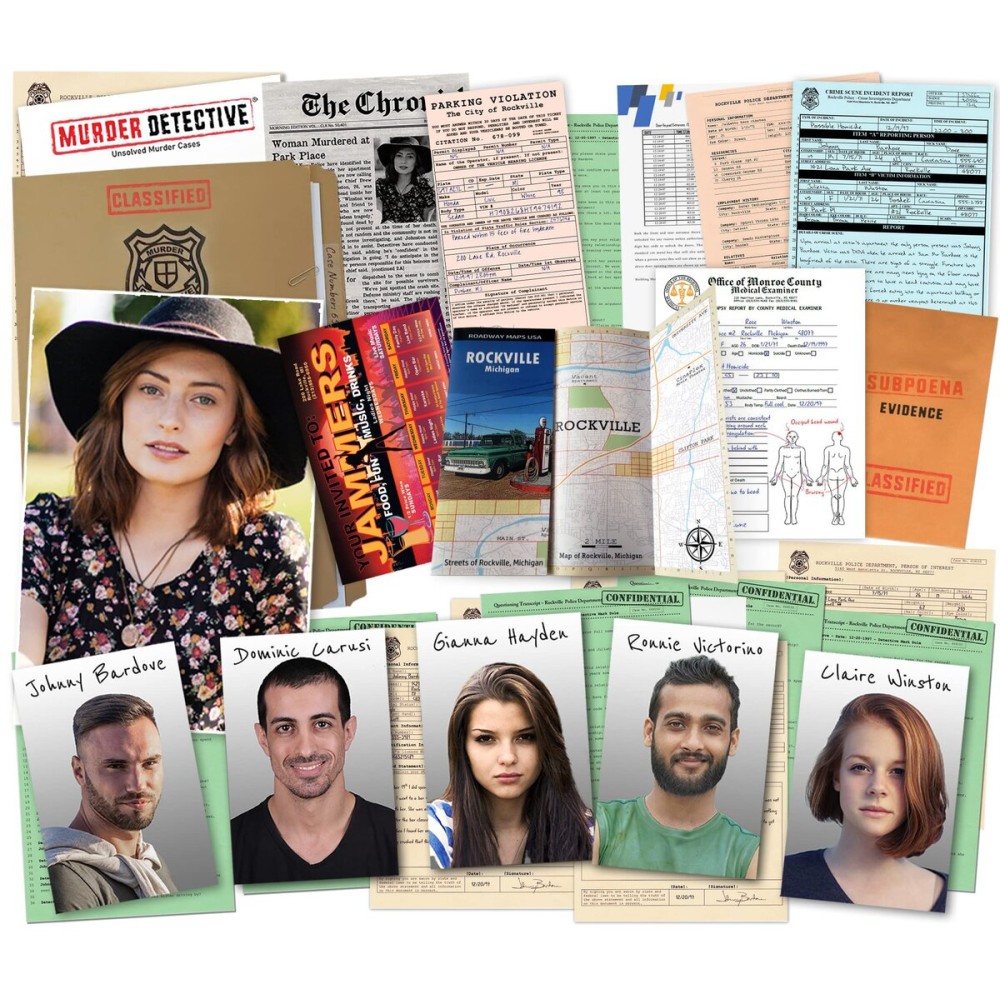 Detective Murder Unsolved Murder Mystery Game - Murder  Park Place - Unsolved Murder Mystery Cold Case Files Game Detective Murder Unsolved Murder Mystery Game - Murder  Park Place - Unsolved Murder Mystery Cold Case Files Game