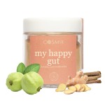 cosmix My Happy Gut, for Improved Digestion, Bloating & Overall Gut Health, Natural, Plant-Based Superfood Blend, Makes Upto 40 Servings, Added Sugar, Vegan 50 G (Pack of 1) Brown