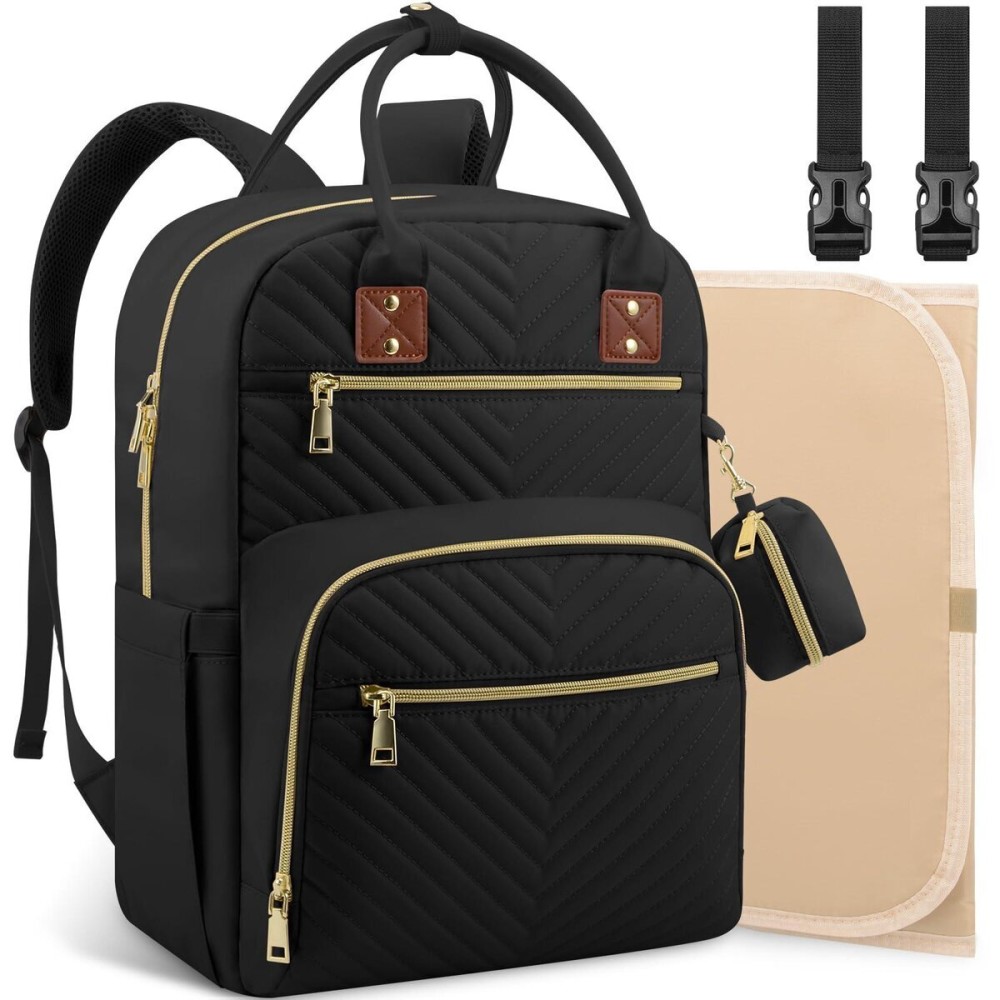 Tenot Baby Diaper Bag Backpack, Travel Diaper Bags for Baby Girl Boy Large Capacity Baby Bag Backpack for Women Black Tenot Baby Diaper Bag Backpack, Travel Diaper Bags for Baby Girl Boy Large Capacity Baby Bag Backpack for Women Black