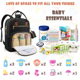 Tenot Baby Diaper Bag Backpack, Travel Diaper Bags for Baby Girl Boy Large Capacity Baby Bag Backpack for Women Black Tenot Baby Diaper Bag Backpack, Travel Diaper Bags for Baby Girl Boy Large Capacity Baby Bag Backpack for Women Black