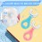 4 Pack U Shaped Toothbrush Kids, Soft Silicone Brush Head Whole Mouth with Handle 360  Oral Teeth Cleaning Design for Toddler Toothbrushes Age 2-6
