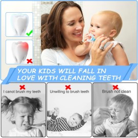 4 Pack U Shaped Toothbrush Kids, Soft Silicone Brush Head Whole Mouth with Handle 360  Oral Teeth Cleaning Design for Toddler Toothbrushes Age 2-6 4 Pack U Shaped Toothbrush Kids, Soft Silicone Brush Head Whole Mouth with Handle 360  Oral Teeth Cleaning Design for Toddler Toothbrushes Age 2-6