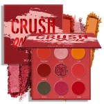 Red Eyeshadow Palette Matte Eye Shadow for Women Long Lasting High Pigmented 9 Shade Glitter Shimmer Matte Red Eye Shadows -9Red