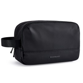 BAGSMART Travel Toiletry Bag for Men, Dopp Kit Water Resistant Shaving Bag for Toiletries Accessories, Black-Medium BAGSMART Travel Toiletry Bag for Men, Dopp Kit Water Resistant Shaving Bag for Toiletries Accessories, Black-Medium