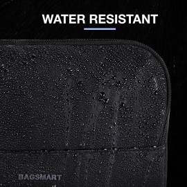 BAGSMART Travel Toiletry Bag for Men, Dopp Kit Water Resistant Shaving Bag for Toiletries Accessories, Black-Medium BAGSMART Travel Toiletry Bag for Men, Dopp Kit Water Resistant Shaving Bag for Toiletries Accessories, Black-Medium