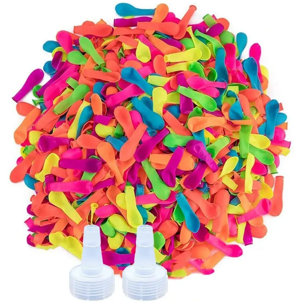Hlonon 2000 Pack Water Balloons, 5-6 Inches, Multi-Color, Biodegradable Latex, Includes 2 Hose Nozzles, Great for Summer Party Hlonon 2000 Pack Water Balloons, 5-6 Inches, Multi-Color, Biodegradable Latex, Includes 2 Hose Nozzles, Great for Summer Party