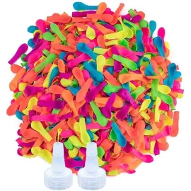 Hlonon 2000 Pack Water Balloons, 5-6 Inches, Multi-Color, Biodegradable Latex, Includes 2 Hose Nozzles, Great for Summer Party Hlonon 2000 Pack Water Balloons, 5-6 Inches, Multi-Color, Biodegradable Latex, Includes 2 Hose Nozzles, Great for Summer Party