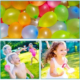 Hlonon 2000 Pack Water Balloons, 5-6 Inches, Multi-Color, Biodegradable Latex, Includes 2 Hose Nozzles, Great for Summer Party Hlonon 2000 Pack Water Balloons, 5-6 Inches, Multi-Color, Biodegradable Latex, Includes 2 Hose Nozzles, Great for Summer Party