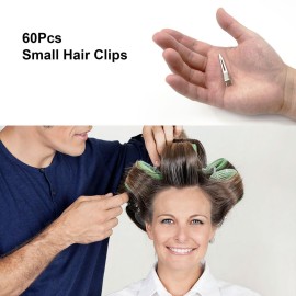 HiJeaton 60Pcs Duck Bill Hair Clips Metal Styling Hair Clips, Alligator Curl Clips, Single Prong Hair Clip for Thick Hair Sectioning, Salon, Bows DIY (Small) HiJeaton 60Pcs Duck Bill Hair Clips Metal Styling Hair Clips, Alligator Curl Clips, Single Prong Hair Clip for Thick Hair Sectioning, Salon, Bows DIY (Small)