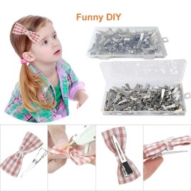 HiJeaton 60Pcs Duck Bill Hair Clips Metal Styling Hair Clips, Alligator Curl Clips, Single Prong Hair Clip for Thick Hair Sectioning, Salon, Bows DIY (Small) HiJeaton 60Pcs Duck Bill Hair Clips Metal Styling Hair Clips, Alligator Curl Clips, Single Prong Hair Clip for Thick Hair Sectioning, Salon, Bows DIY (Small)