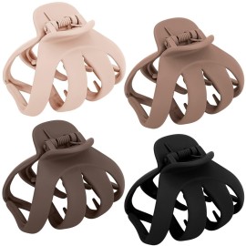 COCIDE 4PCS Hair Claw Clips for Women Acrylic Large Octopus Clip Non-slip Big Spider Hair Claw for Girls Surper Strong Hold Grip Hair Jaw Clip for Thick Hair Accessories for 3.15 inch / 8 cm COCIDE 4PCS Hair Claw Clips for Women Acrylic Large Octopus Clip Non-slip Big Spider Hair Claw for Girls Surper Strong Hold Grip Hair Jaw Clip for Thick Hair Accessories for 3.15 inch / 8 cm