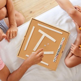 BESTOYARD Portable Mini Mahjong Game Mahjong Set with 146 Tiny Tiles, Brown Carrying Case for Travel-Friendly Family Gatherings and Leisure Activities BESTOYARD Portable Mini Mahjong Game Mahjong Set with 146 Tiny Tiles, Brown Carrying Case for Travel-Friendly Family Gatherings and Leisure Activities