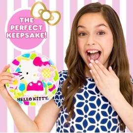 Sanrio Hello Kitty Paint Your Own Stepping Stone, Includes 7 6 Paints & 1 Paintbrush, Cute Gifts for Kids Teens Girls Adults