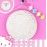 Sanrio Hello Kitty Paint Your Own Stepping Stone, Includes 7 6 Paints & 1 Paintbrush, Cute Gifts for Kids Teens Girls Adults