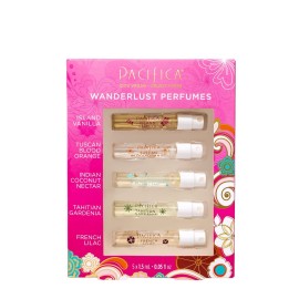 Pacifica Beauty, Wanderlust Spray Perfume Trial Set, Island Vanilla, 5 Scents, Fragrance Sampler Gift Set, Natural & Essential Oils, Clean, Vegan & Cruelty Free Pacifica Beauty, Wanderlust Spray Perfume Trial Set, Island Vanilla, 5 Scents, Fragrance Sampler Gift Set, Natural & Essential Oils, Clean, Vegan & Cruelty Free