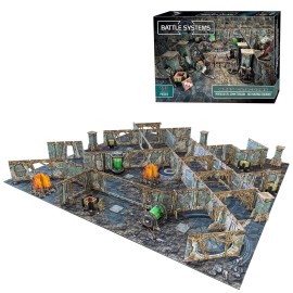 Battle Systems - Modular Tabletop 3D Gaming Sci-Fi Terrain - Perfect for 28mm-35mm Miniatures and Figures - No Painting Required - Science Fiction Aliens 40K Wargame - (Alien Catacombs) Battle Systems - Modular Tabletop 3D Gaming Sci-Fi Terrain - Perfect for 28mm-35mm Miniatures and Figures - No Painting Required - Science Fiction Aliens 40K Wargame - (Alien Catacombs)