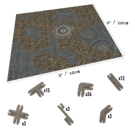 Battle Systems - Modular Tabletop 3D Gaming Sci-Fi Terrain - Perfect for 28mm-35mm Miniatures and Figures - No Painting Required - Science Fiction Aliens 40K Wargame - (Alien Catacombs) Battle Systems - Modular Tabletop 3D Gaming Sci-Fi Terrain - Perfect for 28mm-35mm Miniatures and Figures - No Painting Required - Science Fiction Aliens 40K Wargame - (Alien Catacombs)