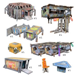 Battle Systems - Modular Tabletop 3D Gaming Sci-Fi Terrain - Perfect for 28mm-35mm Miniatures and Figures - No Painting Required - Science Fiction Aliens 40K Wargame Battle Systems - Modular Tabletop 3D Gaming Sci-Fi Terrain - Perfect for 28mm-35mm Miniatures and Figures - No Painting Required - Science Fiction Aliens 40K Wargame