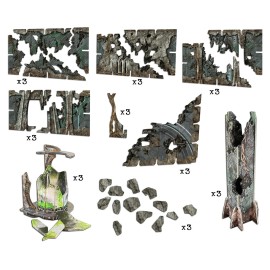 Battle Systems - Modular Tabletop 3D Gaming Sci-Fi Terrain - Perfect for 28mm-35mm Miniatures and Figures - No Painting Required - Science Fiction Aliens 40K Wargame Battle Systems - Modular Tabletop 3D Gaming Sci-Fi Terrain - Perfect for 28mm-35mm Miniatures and Figures - No Painting Required - Science Fiction Aliens 40K Wargame