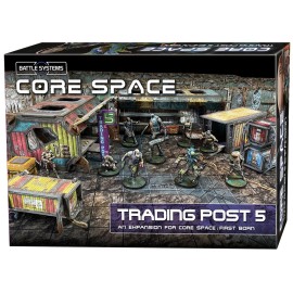 Battle Systems BSGCSE014 Core Space First Born Expansion- Trading Post 5-28mm Miniatures - Board Game - Modular 3D Terrain