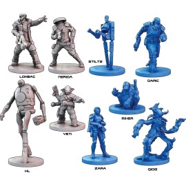 Battle Systems BSGCSE014 Core Space First Born Expansion- Trading Post 5-28mm Miniatures - Board Game - Modular 3D Terrain