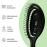 Ninabella Detangling Hair Brush for Women & Men - Does not Pull - Straightening Brushes for Straight, Curly & Wet Hair - Unique Spiral Hairbrush - Black