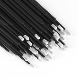 tifanso 400PCS Micro Cotton Swabs, Disposable Eyelash Microswabs for Eyelash Extensions, Lash Brush Applicators Black(Head Diameter: 2.0mm) tifanso 400PCS Micro Cotton Swabs, Disposable Eyelash Microswabs for Eyelash Extensions, Lash Brush Applicators Black(Head Diameter: 2.0mm)