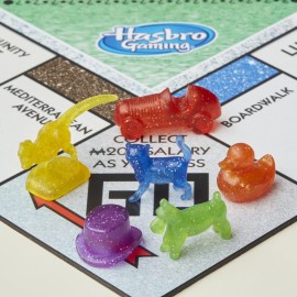 Hasbro Gaming Monopoly Sparkle Edition Board Game, Family Games, with Glittery Tokens, Pearlescent Dice, Sparkly Look, (Amazon Exclusive) Hasbro Gaming Monopoly Sparkle Edition Board Game, Family Games, with Glittery Tokens, Pearlescent Dice, Sparkly Look, (Amazon Exclusive)