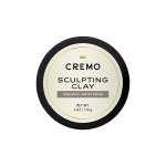 Cremo Mens Hair Clay, Premium Barber Grade Sculpting Clay for Hair Styling, High Hold, Matte Finish, 4 Oz