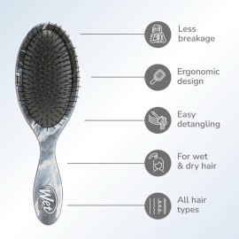Wet Brush Original Detangler Brush - Metallic Marble, Onyx - All Hair Types - Ultra-Soft IntelliFlex Bristles Glide Through Tangles with Ease - Pain-Free Comb for Men, Women, Boys and Girls Wet Brush Original Detangler Brush - Metallic Marble, Onyx - All Hair Types - Ultra-Soft IntelliFlex Bristles Glide Through Tangles with Ease - Pain-Free Comb for Men, Women, Boys and Girls