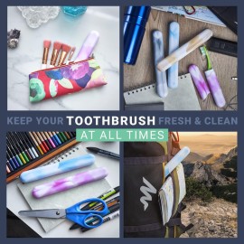 UnicomT 4 Pack Elite Travel Toothbrush Case with Drainage Holes - Portable, Breathable Plastic Toothbrush Holders Travel Covers - Ideal for Camping, Trips & Daily Use - Assorted Colors UnicomT 4 Pack Elite Travel Toothbrush Case with Drainage Holes - Portable, Breathable Plastic Toothbrush Holders Travel Covers - Ideal for Camping, Trips & Daily Use - Assorted Colors