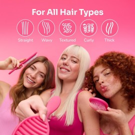 Wet Brush Paddle Detangler Hair Brush, Sky, Ultra-Soft IntelliFlex Bristles with AquaVent Design, Great For Treatment & Mask Application, Women, Men, Wet, Dry and Damaged Hair Wet Brush Paddle Detangler Hair Brush, Sky, Ultra-Soft IntelliFlex Bristles with AquaVent Design, Great For Treatment & Mask Application, Women, Men, Wet, Dry and Damaged Hair