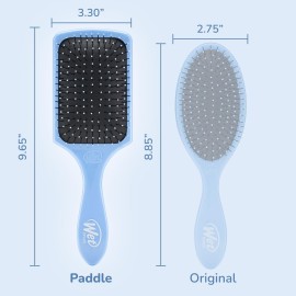Wet Brush Paddle Detangler Hair Brush, Sky, Ultra-Soft IntelliFlex Bristles with AquaVent Design, Great For Treatment & Mask Application, Women, Men, Wet, Dry and Damaged Hair Wet Brush Paddle Detangler Hair Brush, Sky, Ultra-Soft IntelliFlex Bristles with AquaVent Design, Great For Treatment & Mask Application, Women, Men, Wet, Dry and Damaged Hair