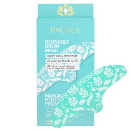 Pacifica Reusable Brow Mask - 100% Silicone Forehead Wrinkle Patch for Brow Lift, Reusable Anti-Wrinkle Pad Smooths Frown Lines, Vegan, Fragrance-Free, Vegan & Cruelty-Free, 1 Piece Pacifica Reusable Brow Mask - 100% Silicone Forehead Wrinkle Patch for Brow Lift, Reusable Anti-Wrinkle Pad Smooths Frown Lines, Vegan, Fragrance-Free, Vegan & Cruelty-Free, 1 Piece