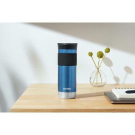 Contigo Byron Vacuum-Insulated Stainless Steel Travel Mug, 20oz - Leak-Proof Lid, BPA-Free, Blue Corn - Perfect Reusable Cup for Coffee or Water; hot and cold beverage holder Contigo Byron Vacuum-Insulated Stainless Steel Travel Mug, 20oz - Leak-Proof Lid, BPA-Free, Blue Corn - Perfect Reusable Cup for Coffee or Water; hot and cold beverage holder