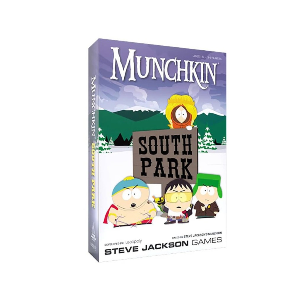 USAOPOLY Munchkin South Park | Card Game Featuring South Park Characters | Based on The Steve Jackson Munchkin Games | Officially-Licensed Comedy Central & South Park Board Game & Merchandise. USAOPOLY Munchkin South Park | Card Game Featuring South Park Characters | Based on The Steve Jackson Munchkin Games | Officially-Licensed Comedy Central & South Park Board Game & Merchandise.