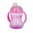 Nuby Clik-It Grip N\' Sip Soft Spout No-Spill Training Sippy Cup with Handles - (3-Pack) 10 oz - 4+ Months - Aqua/Purple/Pink