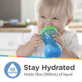 Nuby Clik-It Soft Spout No-Spill Easy Grip Sippy Cup for Girls - (3-Pack) 10 Oz - 6+ Months Nuby Clik-It Soft Spout No-Spill Easy Grip Sippy Cup for Girls - (3-Pack) 10 Oz - 6+ Months