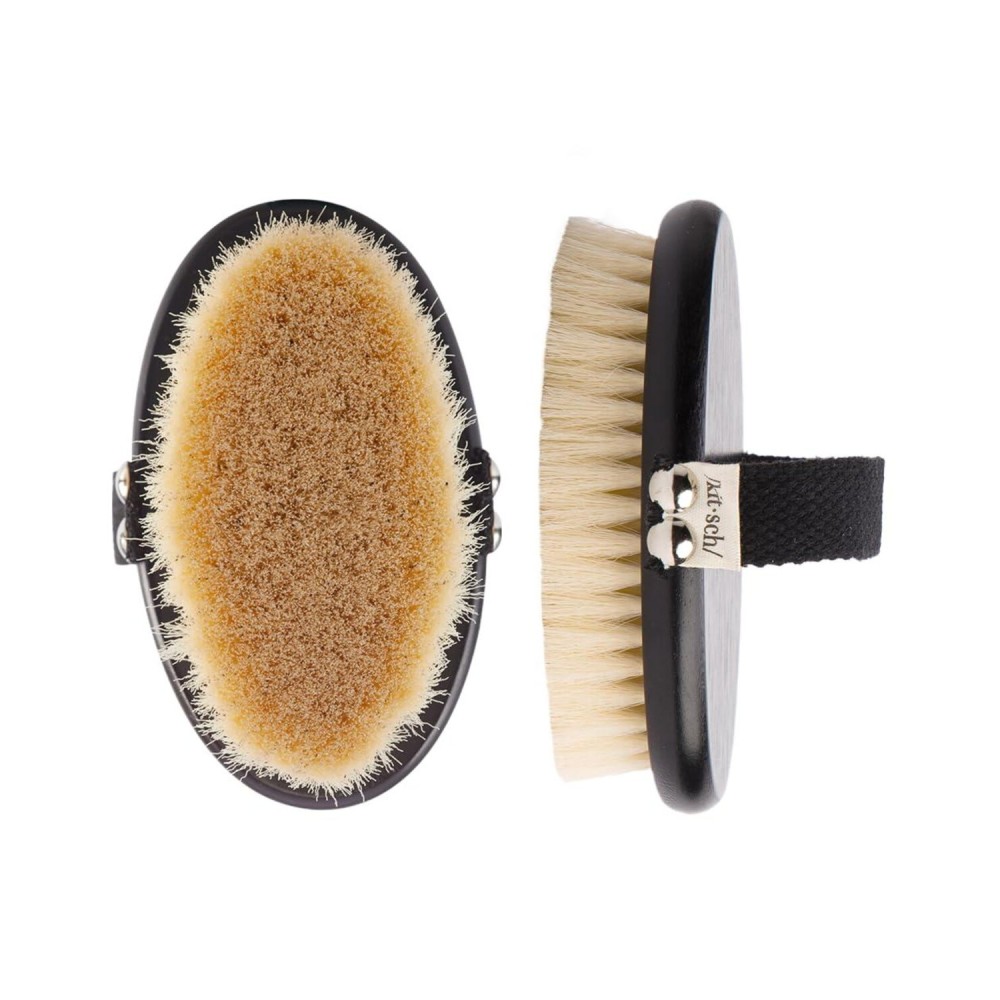 Kitsch Dry Brushing Body Brush for Lymphatic Drainage- Soft Bristles - Reduces Cellulites, Removes Dry Skin and Improves Blood Circulation, Body Exfoliator Scrubber for Glowing Skin, Sauna Accessories Kitsch Dry Brushing Body Brush for Lymphatic Drainage- Soft Bristles - Reduces Cellulites, Removes Dry Skin and Improves Blood Circulation, Body Exfoliator Scrubber for Glowing Skin, Sauna Accessories