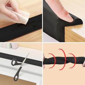 grelex Foam Baby Proof Corners and Edges, Corner Protector Baby(12.5ft Edge+4corners) 3M Adhesive for Table, Furniture, Cut to Any Size, Easy Install and Remove on Wood Metal Glass grelex Foam Baby Proof Corners and Edges, Corner Protector Baby(12.5ft Edge+4corners) 3M Adhesive for Table, Furniture, Cut to Any Size, Easy Install and Remove on Wood Metal Glass