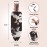 Kitsch Creaseless Hair Clips for Women - No Bend, No Crease Hair Clips For Styling, Makeup Application and Face Wash - Recycled Acrylic - 4pcs Black Terrazzo