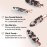 Kitsch Creaseless Hair Clips for Women - No Bend, No Crease Hair Clips For Styling, Makeup Application and Face Wash - Recycled Acrylic - 4pcs Black Terrazzo