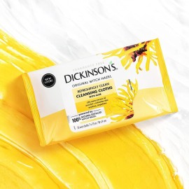 Dickinson\'s Original Witch Hazel Refreshingly Clean Cleansing Cloths with Aloe, 4 Pack, 25 Cloths per Pack Dickinson\'s Original Witch Hazel Refreshingly Clean Cleansing Cloths with Aloe, 4 Pack, 25 Cloths per Pack