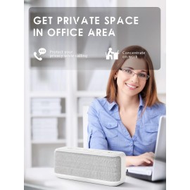 OnLyee Sound Machine for Adults, USB Rechargeable White Noise Machine for Office Privacy & Noise Canceling, 42 Soothing Sound with Lullabies & Fan Sounds, Auto-Off Timer & 8-Level Volume Control